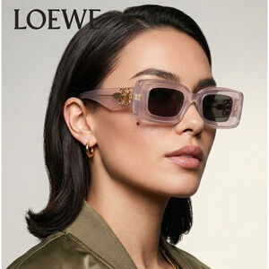 NWT Loewe LW40101I-25C-46 Ivory 46mm Sunglasses